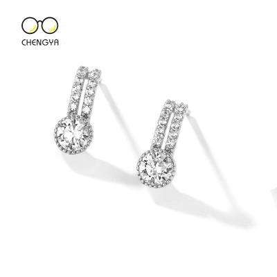 China FASHIONABLE Female Simple Style 925 Needle Earrings 2020 New Trend Silver Gold Plated Jewelry Earrings for sale