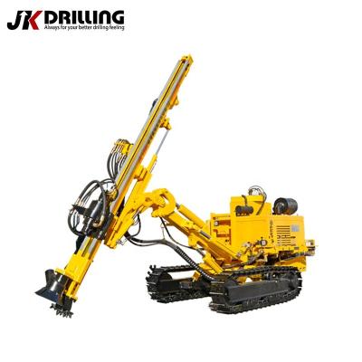 China Construction works JK Drilling JK590 Crawler Mounted Hydraulic Mining Rock Auger DTH Drilling Rig for sale