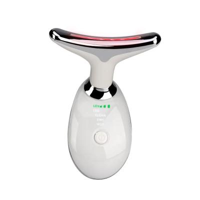 China Wrinkle Remover 2022 New 3 Colors LED Photon Therapy Skin Tighten Reduce Double Chin Anti Wrinkle Remove Skin Care Tools Neck Face Beauty Device for sale