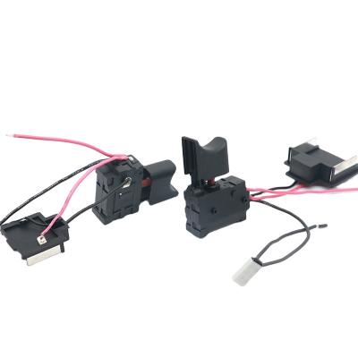 China Brushless Electric Drill Trigger Cheap Wireless Switch Appliances Brushless Adjustable Speed Controller With String Machine Tool Electric Drill Switch for sale