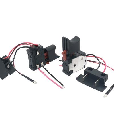 China Appliances 5-25A Electric Adjustable Cordless Drill Speed Controller Brushless Trigger Switch with LED Machine Tool Electric Drill Switch for sale