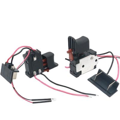 China Electric Drill Cheap Brushless Cordless Switch Trigger Appliances Adjustable Speed Controller with LED for Machine Tool Electric Drill Switch for sale