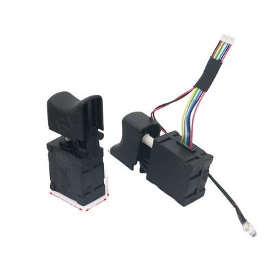 China Hot Selling Appliances Electric Drill Speed Controller Brushless Cordless Adjustable Trigger Switch with LED for Machine Tool Electric Drill Switch for sale