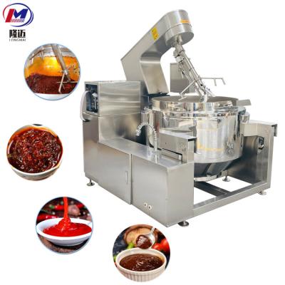 China Snack Factory CE Approved Industrial Automatic Electric Induction Kettle Coated Sauce Ugali Cooking Blender Machine Price for sale