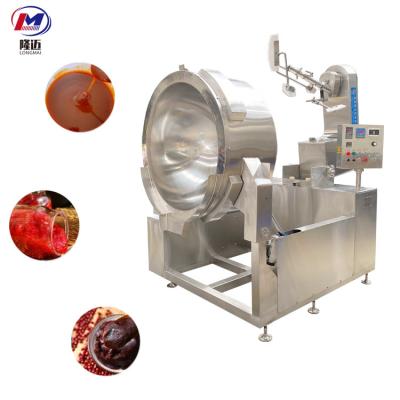 China Snack factory CE approved100L 300L 350L industrial bean paste jacketed steam kettle with stirrer price for sale for sale