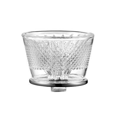 China Morden Luxury High Quality Wall Christmas Gift Double Wall Heat Resistant Borosilicate Glass Pour Over Filter Coffee Drip Maker for sale