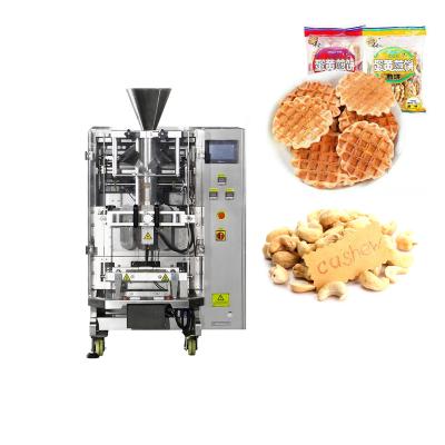 China Perfect Alarm System Multifunctional Cookies Cashew Nuts Packing Vertical Sandbag Gusset Bag Packing Machine for sale