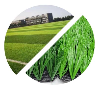 China 25m Soccer Artificial Grass 5/8 Inch Roll Width 4m/2m 165 Stitches/M for sale