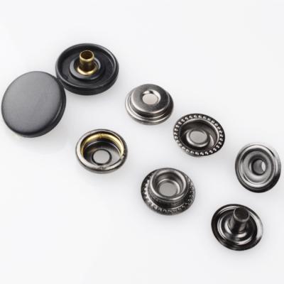 China Dry Cleaning Custom Design High Quality Fashion Fashion Ring Snap Fasteners Plastic Nylon Metal Rubber Coat Button for sale