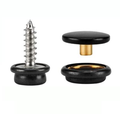 China New Product #201 Dry Cleaning Three Part Silver Custom Snap Button Screw For Helmet for sale