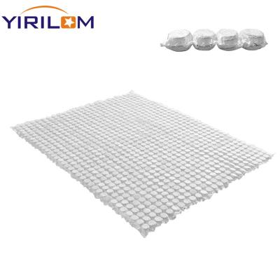 China Factory Supply Full Sizes White Blue Mattress Coiled Steel Pocket Spring Style for sale