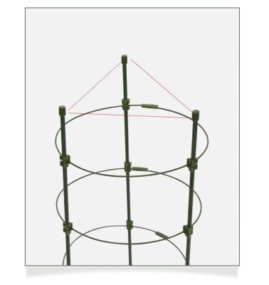 China Idyllic Wire Trellis Floor Trellis Living Room Balcony Green Radish Trellis Combination Trellis for sale