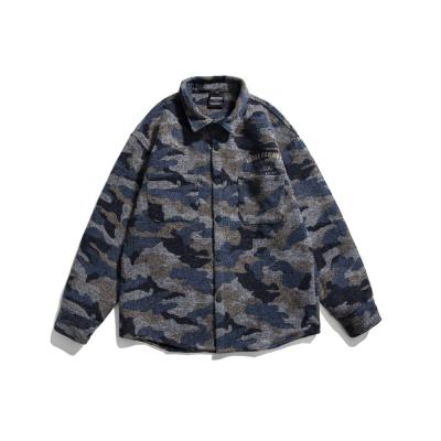 China Autumn New Long Sleeve Camouflage Shirt Male Student Couples Soft Mens Shirts 2021 for sale