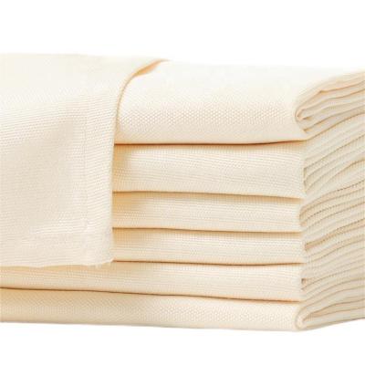 China Disposable Customized Cotton Linen Napkins Piping Restaurant Party Handmade Washable Home Decor Table Cloth Square Beige Plain Weave Napkin for sale