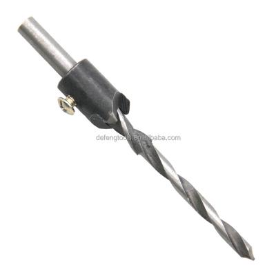 China Woodworking Drilling Step Guide Countersunk Drill Bit Chamfer Screw Embedded Bit High Speed Steel Drilling Tool for sale