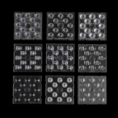 China ROHS High Bay Light Lens 12 in 1 90 degree SMD 5050 Led PC Optical Lens for sale