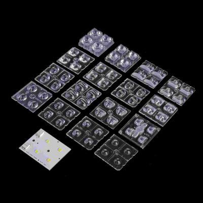 Cina 2x2 Led Module 50x50mm 4 in 1 Lenti ottiche LED per lampadari stradali in vendita
