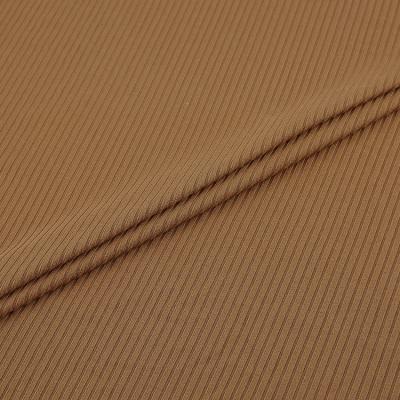 China Double Faced Rib 4*2 Shorts Women Cloth 2 Sides Brush Polyester Spandex Polyester Spandex Rib Fabric for sale