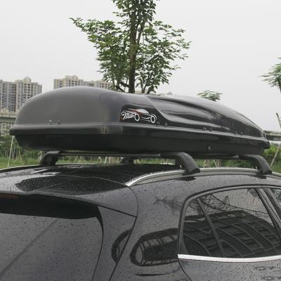 China Custom high quality double sided large capacity ABS opening 475L roof cargo plastic box for car roof storage box for sale