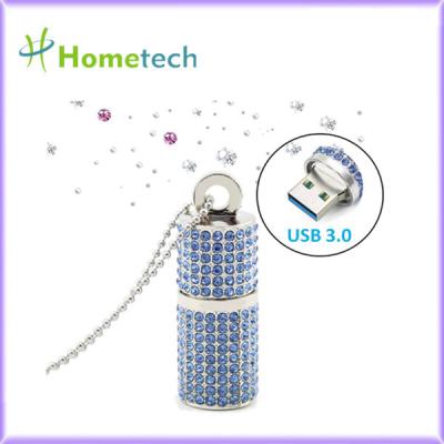 China movimentação cilíndrica de cristal do flash de USB da memória de 32GB 64GB à venda