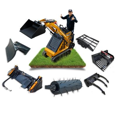 China Hotels Small Skid steer loader sk650 300KG 770lb 23hp EPA CE Customized Dingo Tracked front end Mini Skid Steer Loader for sale
