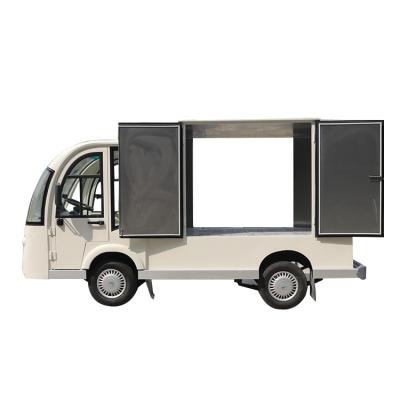 China New Designing 2 Battery Electric Cargo Food Truck Electric Vehicle for sale