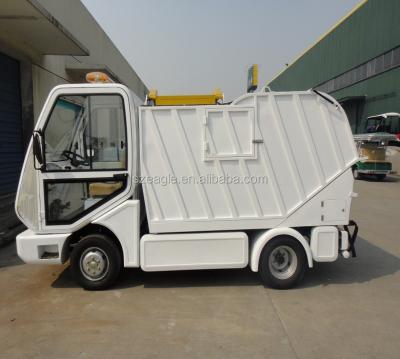 China garbage truck, pure electric and side loading, EG6042X, 72V/6.3KW, loading capacity 1500kgs, CE EG6042X for sale