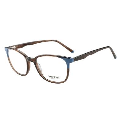 China Hot Selling Acetate Optical Frames P6117 2021 Brand Acetate Glasses Optical Frames Wholesale Cheap Anti Blue Light Glasses for sale