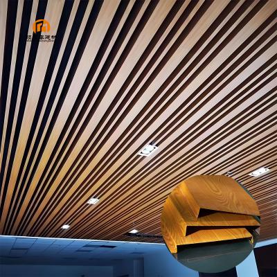 China Metal Suspended Profile Strip Linear Ceiling Strip Aluminum Ceiling for sale