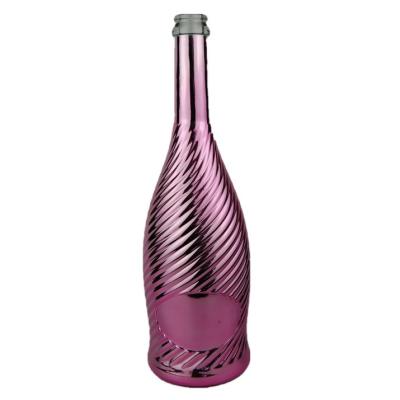 China Fashionable and ornate wine plate glass whiskey bottles for sale