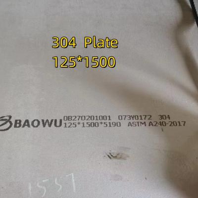 China Hot Rolled Stainless Steel 304 Plate 100mm 125mm With Special Fabrication Cutting Drilling for sale