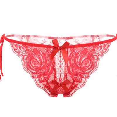 China Tights Low Waist Female Underwears Seamless Lace Thong Breathable sex toys Transparent WomenPanty for sale