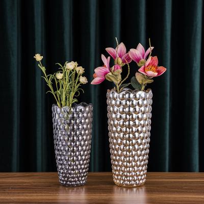 China Vintage K9 Vases Centerpieces Table Decor Crystal Glass Flower Pots Tube Luxury High Quality Handmade Crystal Vase for sale