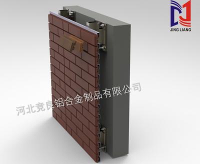 Chine Système de support de mur en briques de terre cuite avec quille à rangée unique à vendre