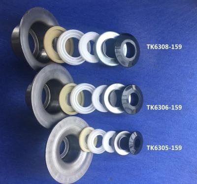 China Factory Stamping Bearing Flange For End Conveyor Roller And Shaft Steel Pipe Components for sale