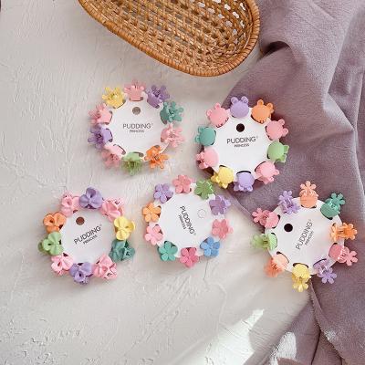 China Colorful Resin Cutei Mini Hair Clip Set Kids Hair Clip Hits Rabbit Beak Hair Clip Headdress For Kids Gift for sale