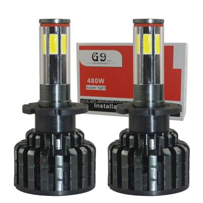China High Power 12v 24v 100w 18000LM 6sides Aluminum COB D1S D2S D3S D4S Super Bright Car Led Headlight Bulb for sale
