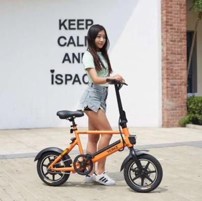 China YOMI Max Speed Aluminum 20km/h 14 Inch Electric Bicycle Folding E Bikw for sale