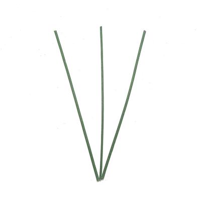 China Christams Home Decoration Materials Artificial Flowers Stick Stems Wire Green Floral Flexible Christmas Iron Craft Flower Accessories for sale