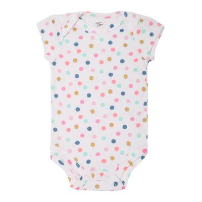 China 100% New Bamboo Fiber Style Newborn Baby Clothes Short Sleeve Baby Rompers With Button Baby Clothes Rompers Summer Customized Package OEM Service for sale