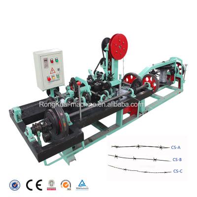 China Factory Outlet High Speed Automatic CNC Galvanized Stainless Steel Barbed Wire Fence Making Machine With China Best Price for sale