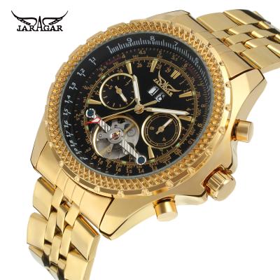 China Hot Sale China Power Reserve Jaragar Reloj Hombre De Pulsera Luxury Automatic Wristwatches Stainless Steel Mechanical Tourbillon Men Watch for sale