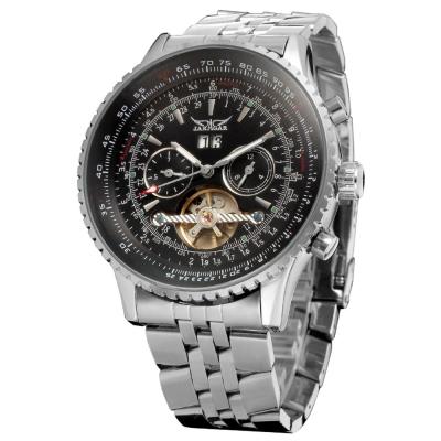 China Automatic Day/Date China Factory Male For Men Jaragar Wholesale Tourbillion Wristwatches Men's Luxury Custom Mechanical Tourbillon Watch for sale