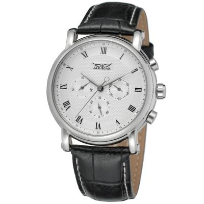 China China Jaragar Male Day/Date Men's Simple Casual Superior Vintage Leather Multi-Function Leather Automatic Men's Mechanical Watches Brand Watches for sale