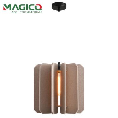 China Modern Acoustic Chandelier Hotel Indoor Sound Absorbing PET Felt Acoustic Lampshade For Living Room for sale