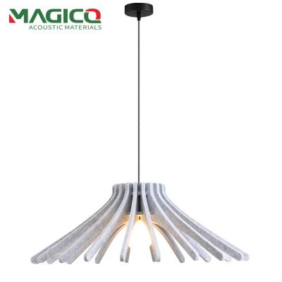 China Home Decoratie Hangend Lampschaduw Handgemaakt geluidsdicht Felt Licht Champignon Model Lampschaduw Kandelaar Te koop