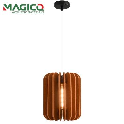 China Woonkamer Luxe Kleur Huis PET Felt Lampschaduw Geluidsdempende katoenen verlichting Schaduw kandelaar Te koop