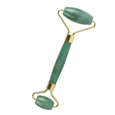 China Face factory price selling 100% natural green aventurine jade roller for sale