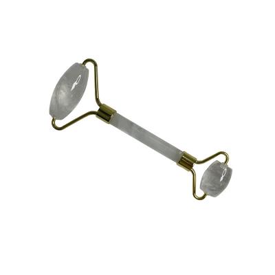 China Hot Selling Natural Clear Quartz Face Jade Roller Anti Aging Massage Roller for sale