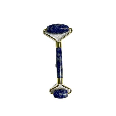 China Personal Care New Face Products Sodalite Blue Stone Jade Roller For Skincare for sale